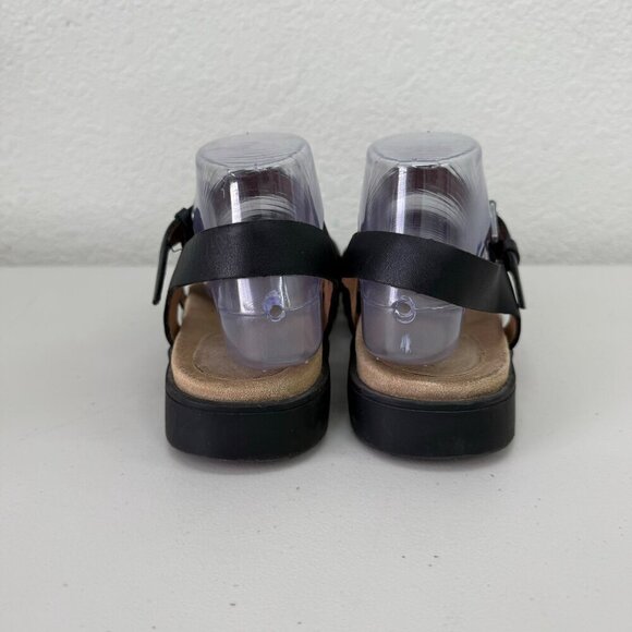 Madewell Addie Black Leather Strappy Open Toe Sandals Shoes Womens size 9 - Picture 3 of 8